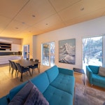 Hakuba blue river chalets dining area