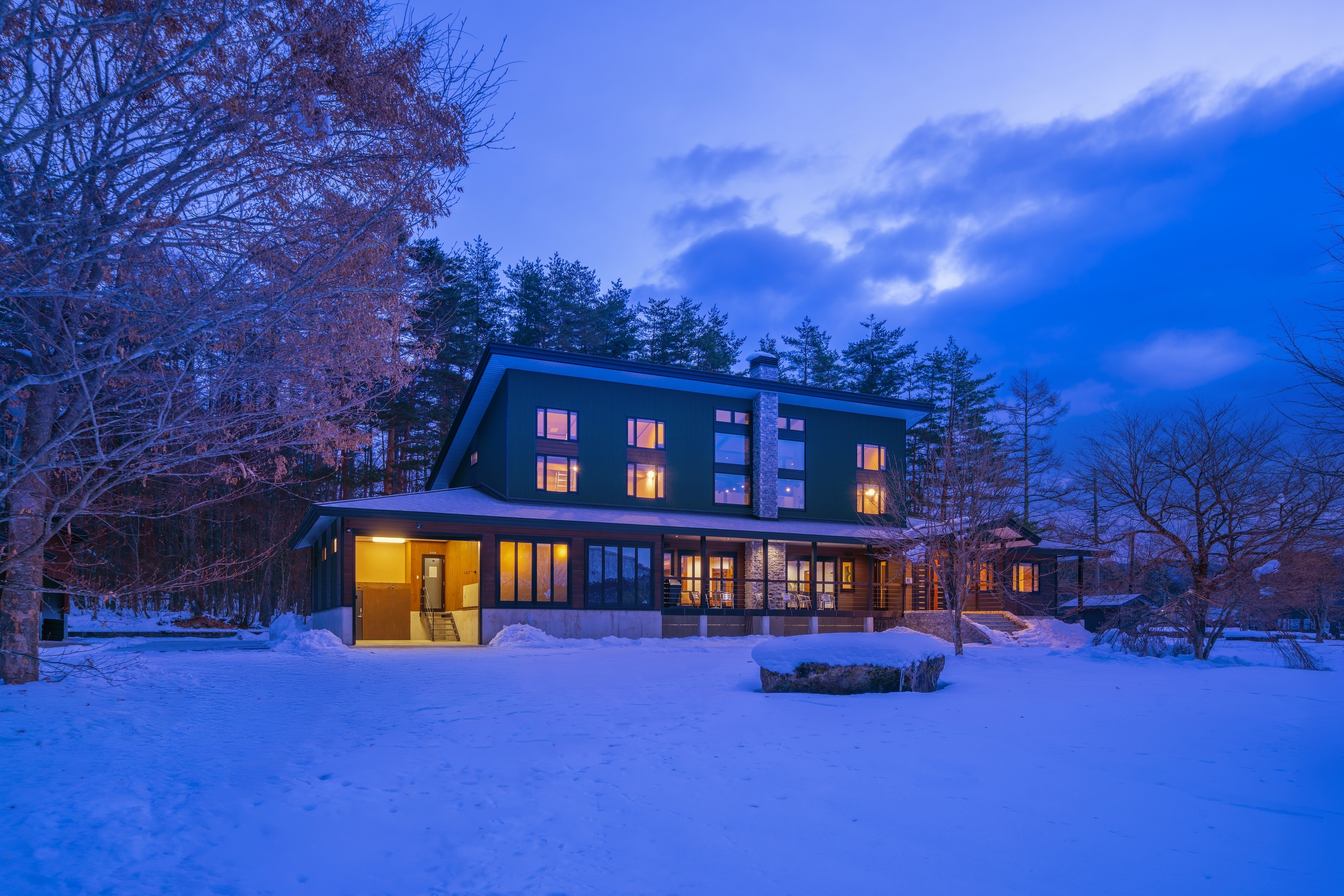 Powderhouse exterior morning