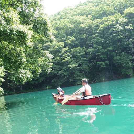 Canoeing On The Lake in Hakuba